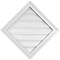 Ekena Millwork Diamond Surface Mount PVC Gable Vent: Non-Functional, w/ 2"W x 1-1/2"P Brickmould Frame, 24"W x 24"H GVPDI24X2402SN - alternate 1